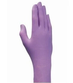 金佰利97611  紫色丁腈加长手套 S